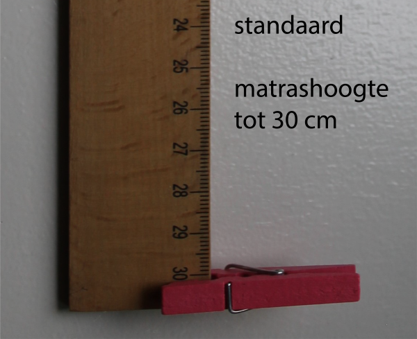 Tencel Hoeslaken voor standaard matras, wit