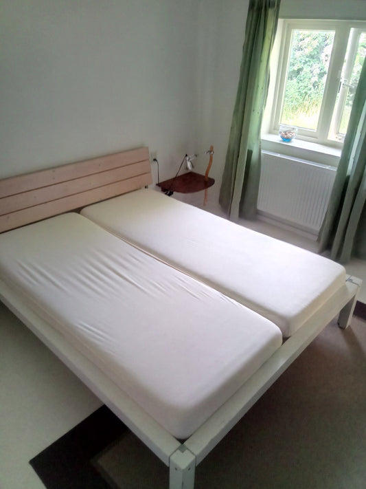 Tencel Hoeslaken voor standaard matras, wit
